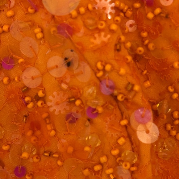 Des Phemmes Orange and Blue Sequin Mini Dress NWT - Picture 8 of 8